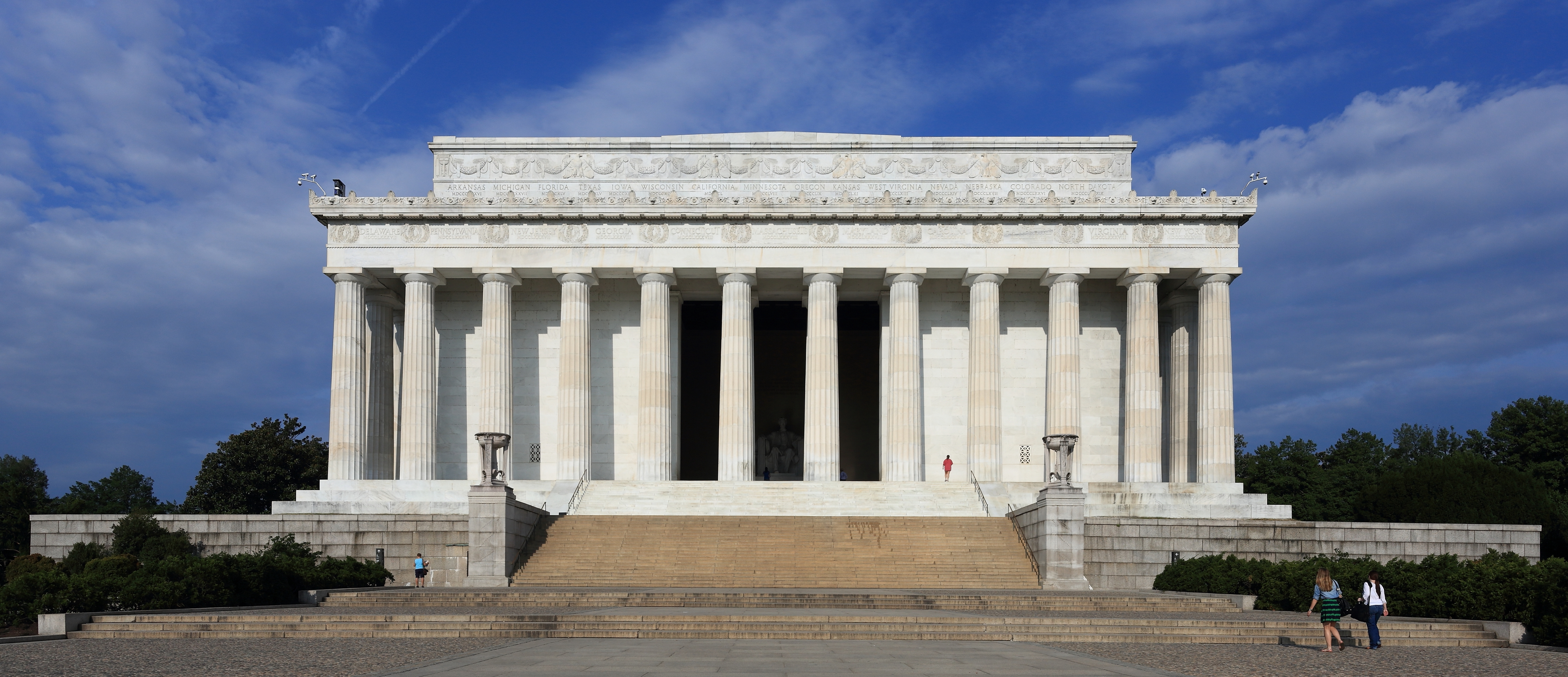 The Lincoln Memorial.